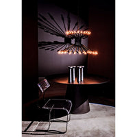 Mancini Chandelier Black Steel