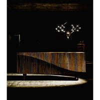 Pluto Chandelier Large Black Steel