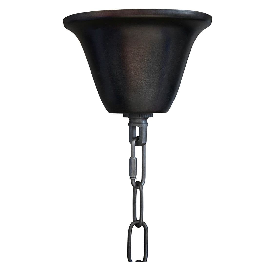 Lex Chandelier Black Steel