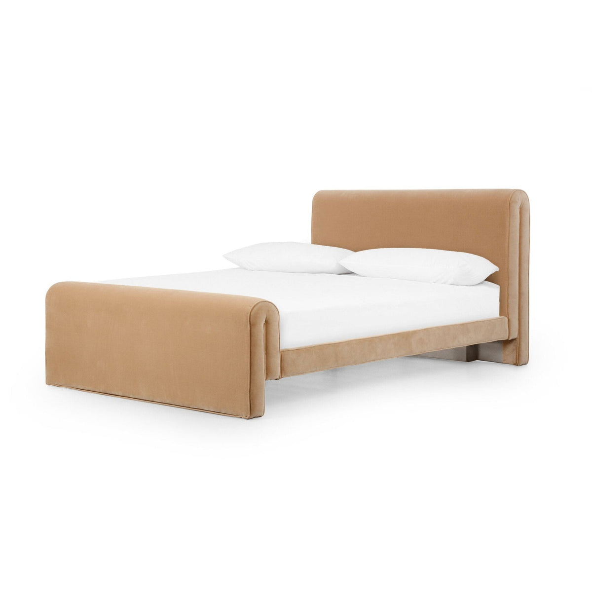 Maxwell Camel Upholstered Modern Bed