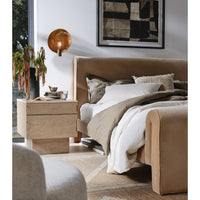 Maxwell Camel Upholstered Modern Bed