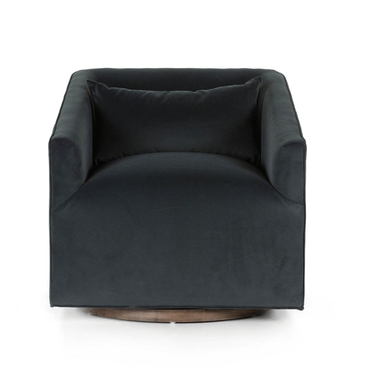 Madison Velvet Smoke Swivel Chair