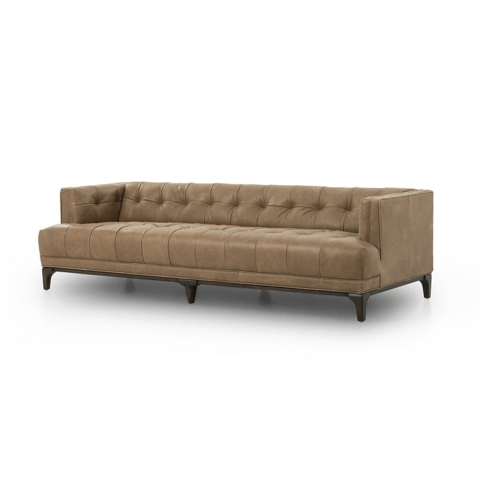 Sienna Leather Tufted Sofa