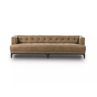 Sienna Leather Tufted Sofa