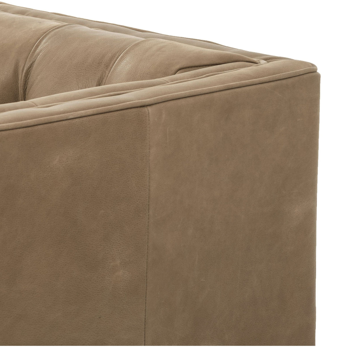 Sienna Leather Tufted Sofa