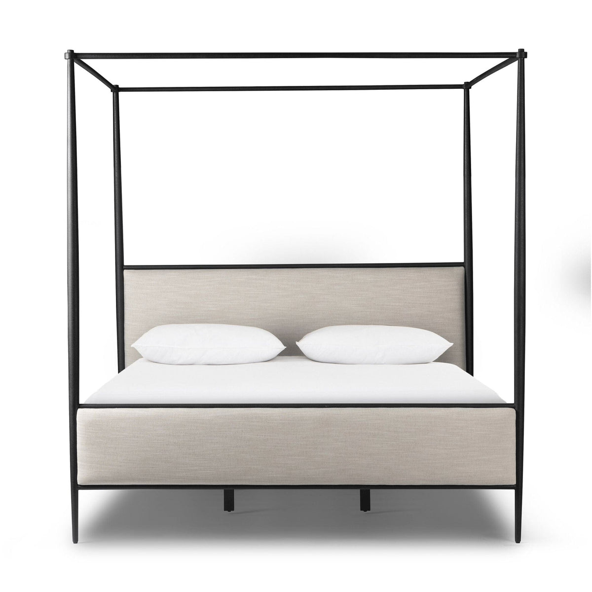 Flannigan Black & Cream Canopy Bed