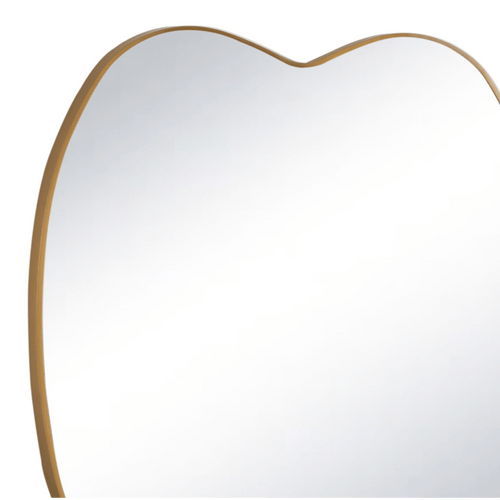 Mela Metal Mirror Natural Brass