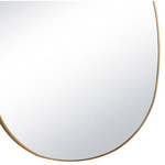 Mela Metal Mirror Natural Brass