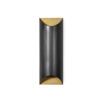 Meyer Metal Sconce Blackened Brass and Natural Brass