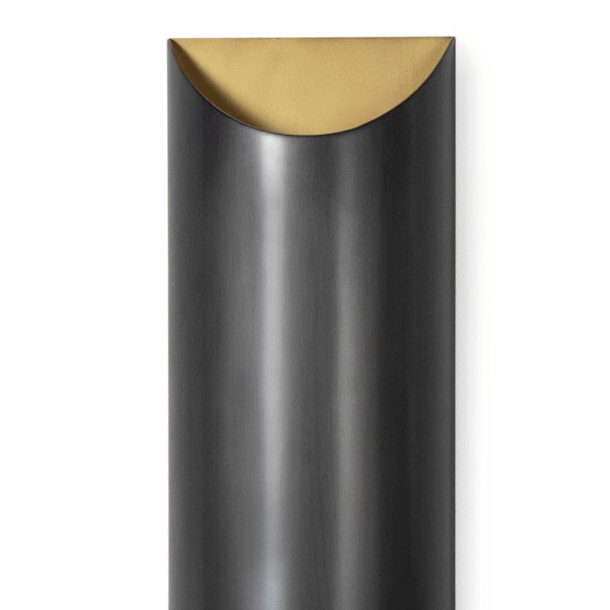 Meyer Metal Sconce Blackened Brass and Natural Brass