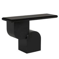 Frayer Black Console Table