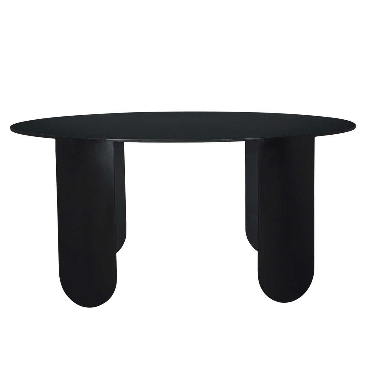 Ella Black Reclaimed Wood Oval Dining Table