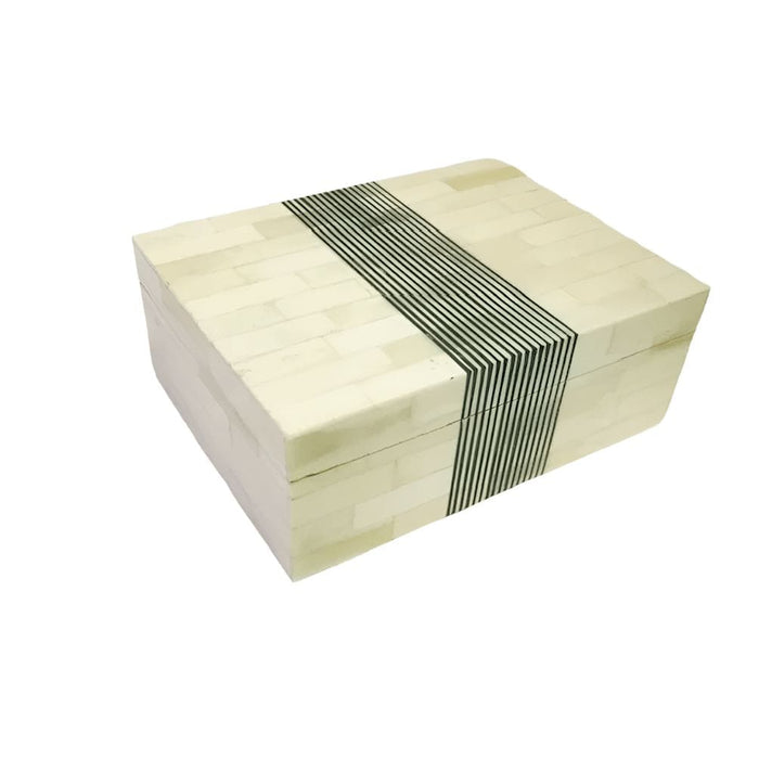 Striped Bone Decorative Box