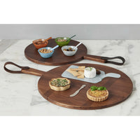 Round Heritage Brown Charcuterie Board