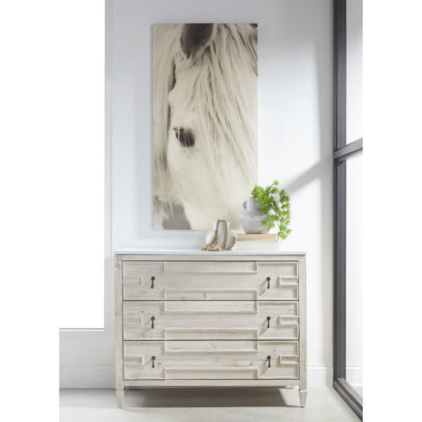 Emerie White Washed Entry Cabinet