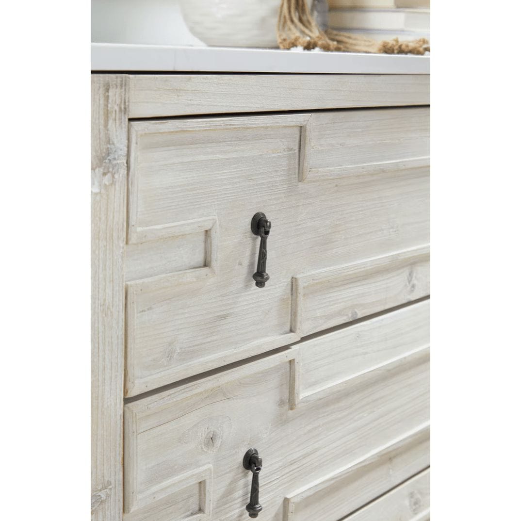 Emerie White Washed Entry Cabinet