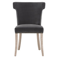 Celina Dark Dove Velvet Dining Chair