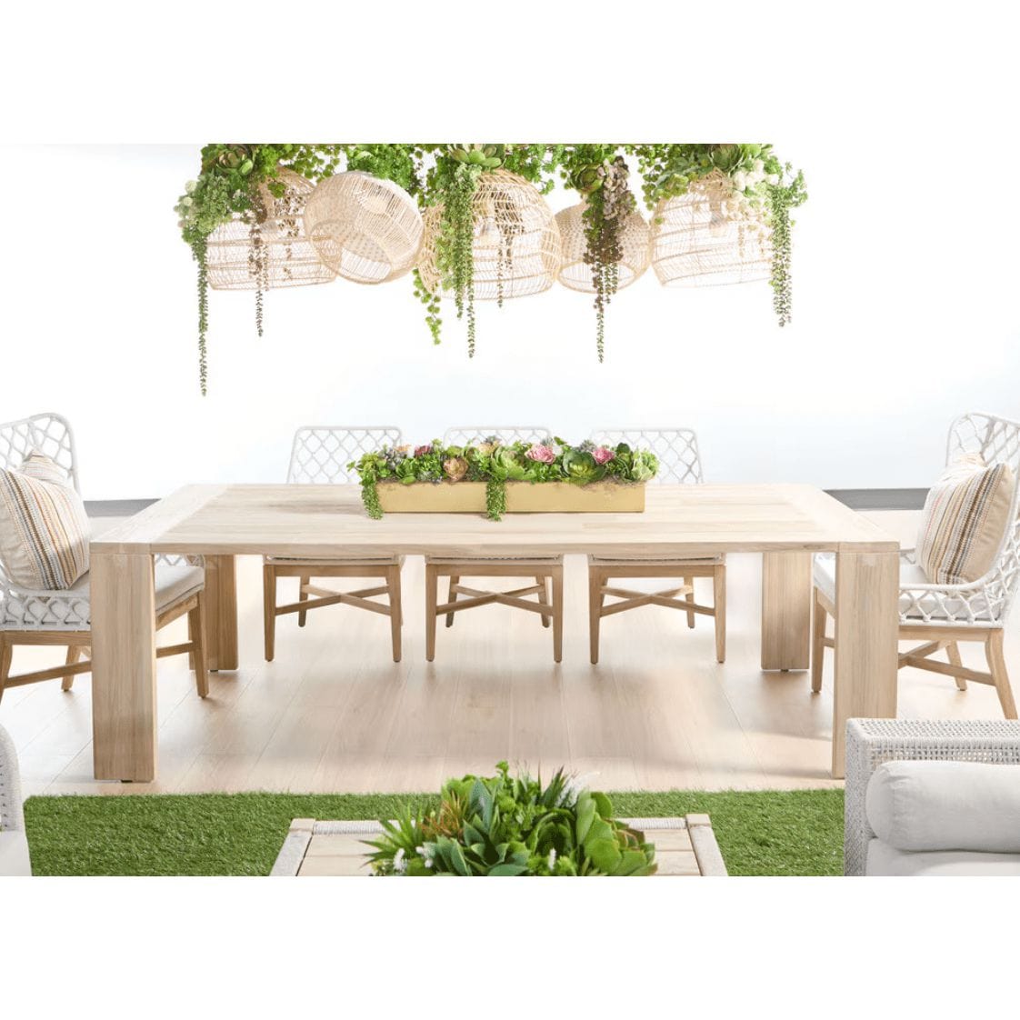 Big Sur Gray Teak Outdoor Dining Table