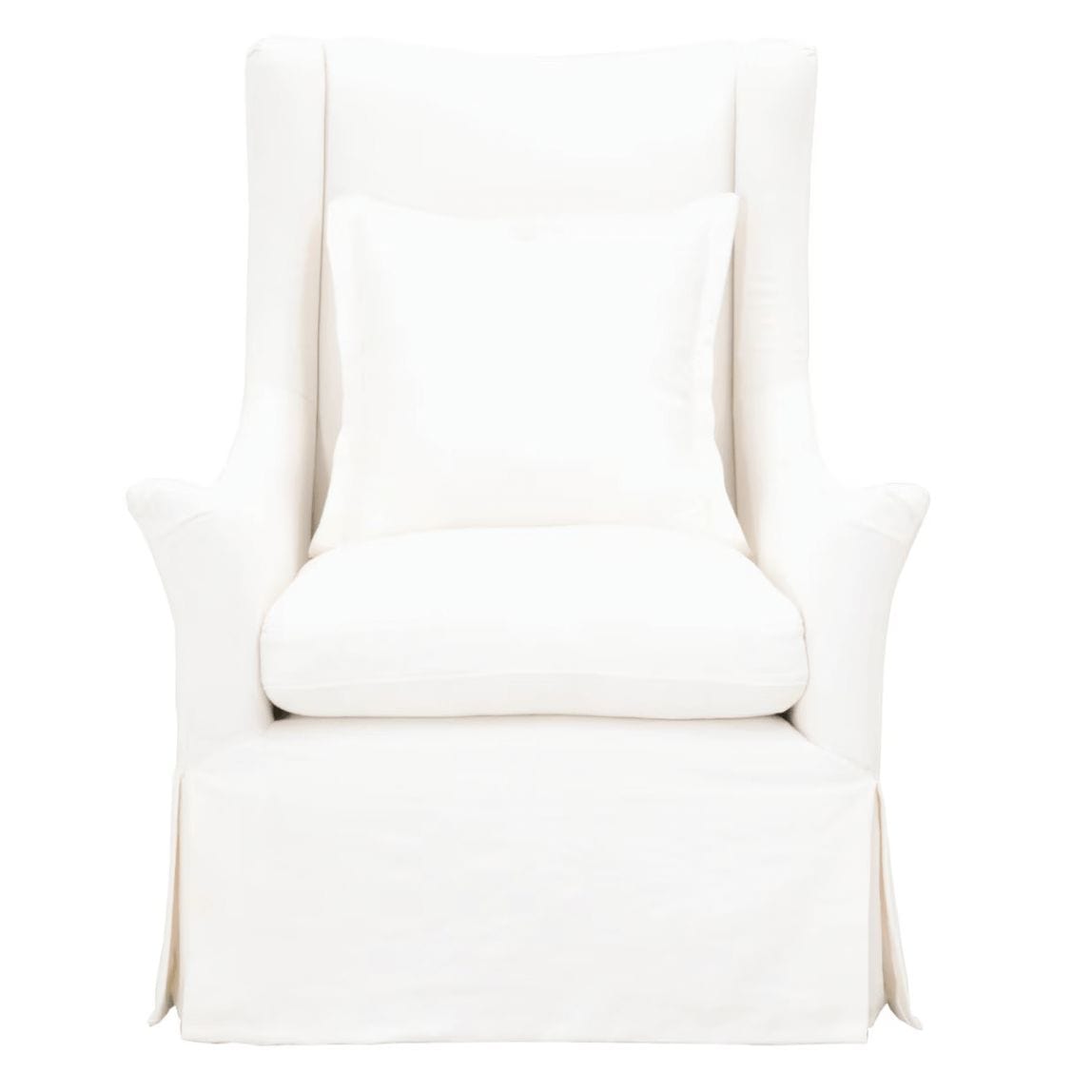 Otto Cream Crepe Swivel Club Chair