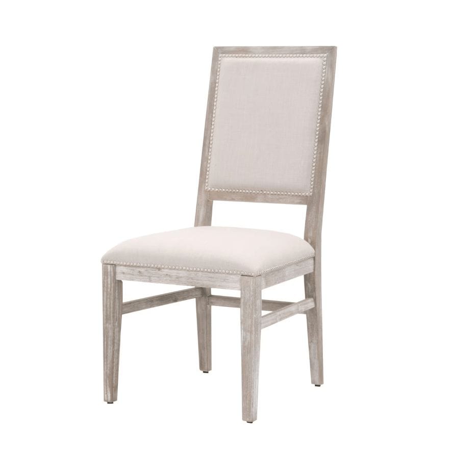 Dexter Natural Gray & Linen Dining Chair, Set of 2