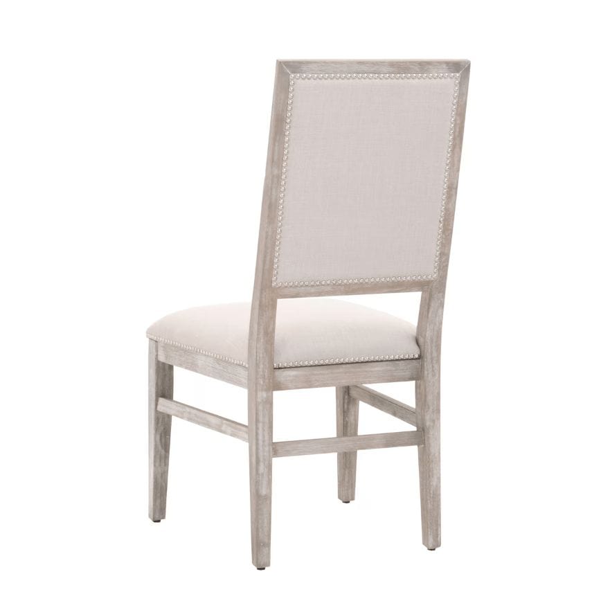 Dexter Natural Gray & Linen Dining Chair, Set of 2