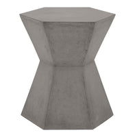 Bento Slate Gray Concrete Accent Table