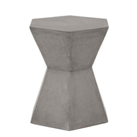 Bento Slate Gray Concrete Accent Table