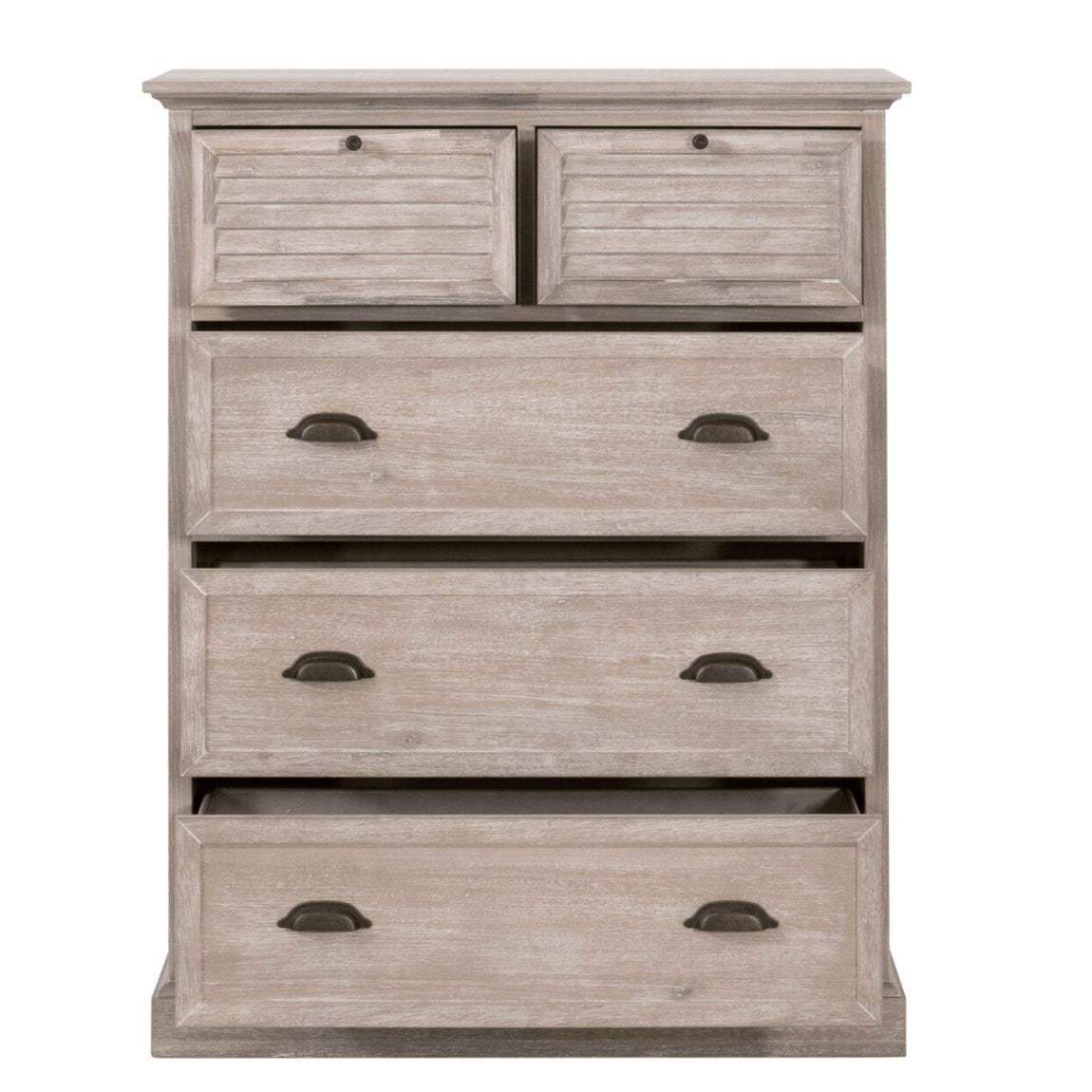 Eden Natural Gray 5-Drawer High Chest