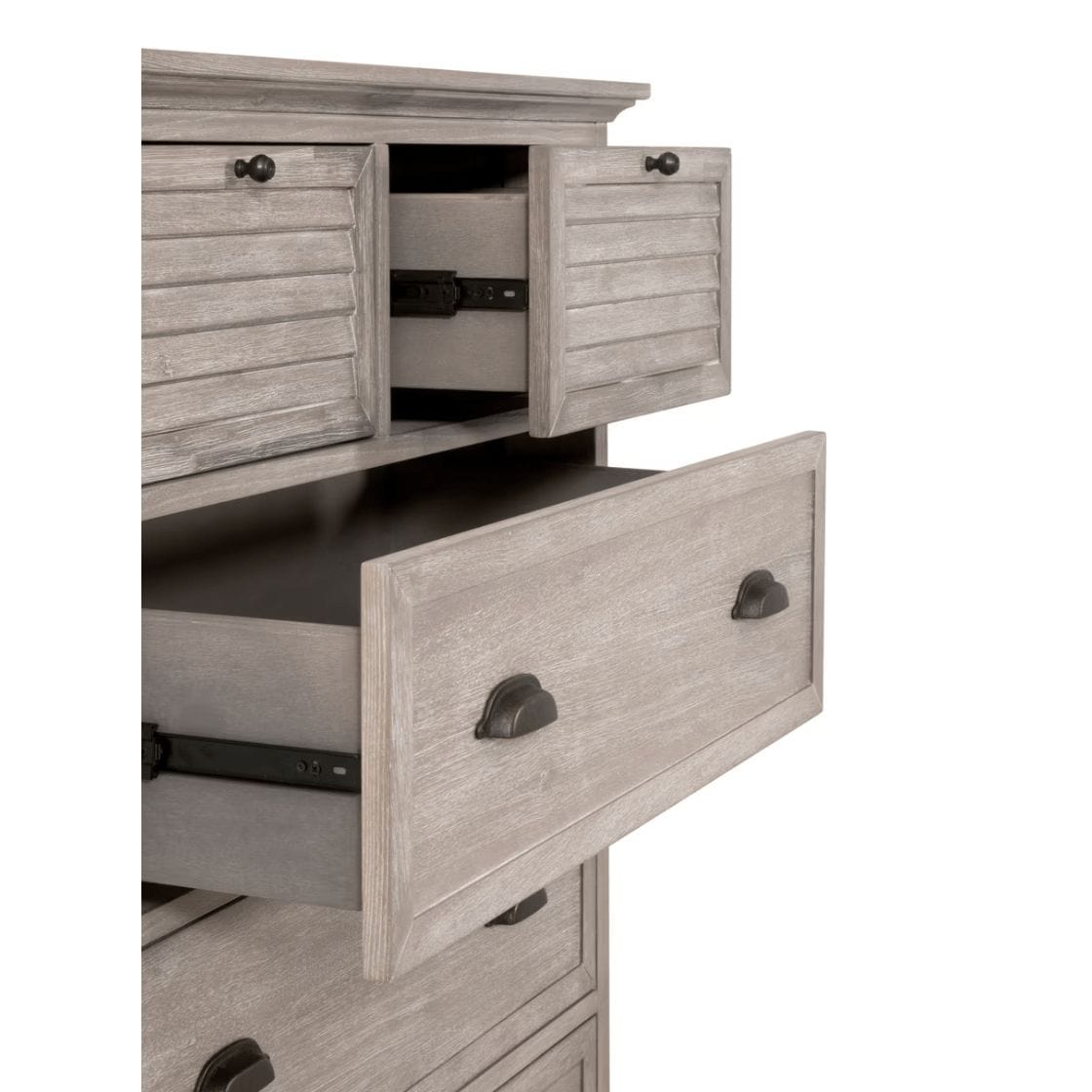 Eden Natural Gray 5-Drawer High Chest