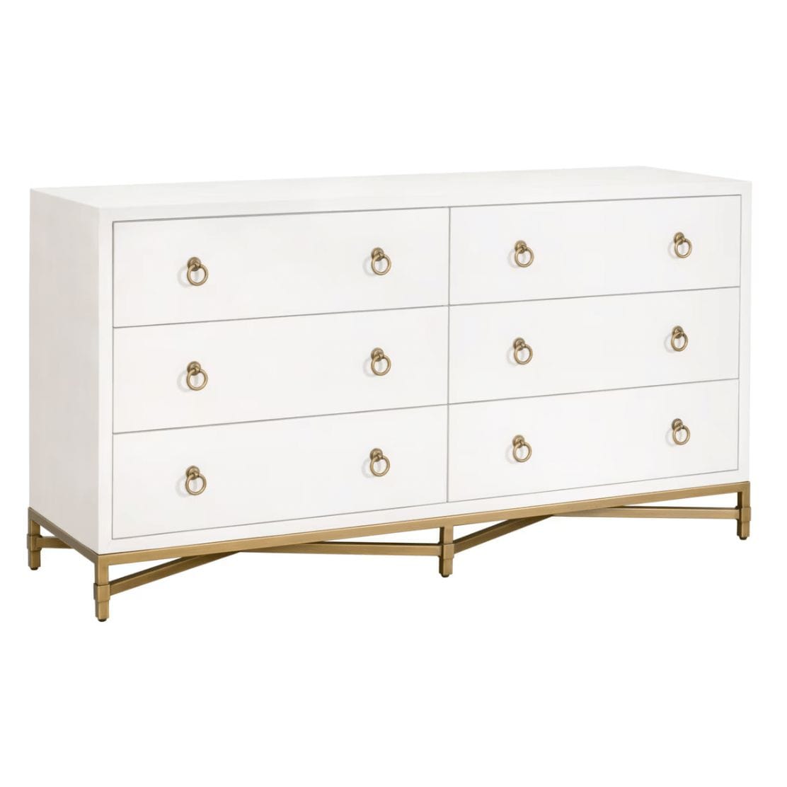 Strand Pearl Shagreen 6-Drawer Double Dresser