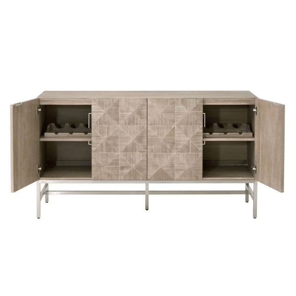 Atlas Natural Gray Acacia Media Sideboard