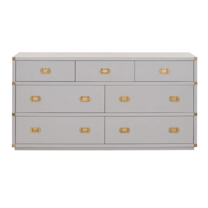 Bradley Dove Gray 7-Drawer Double Dresser