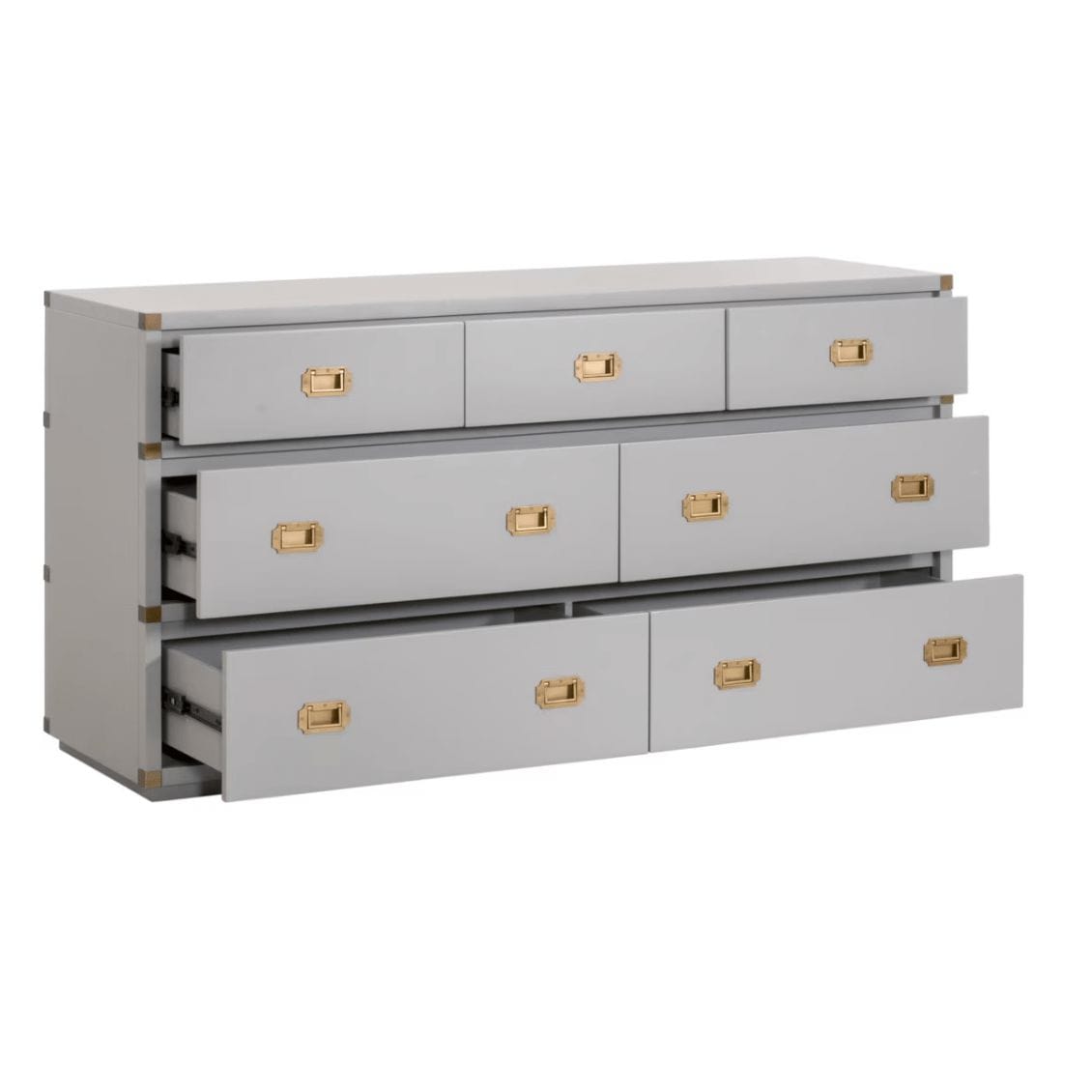 Bradley Dove Gray 7-Drawer Double Dresser