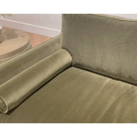 Parker Olive Velvet Post Modern Sofa Chair