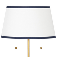 Southern Living Navy Trim Daisy Table Lamp