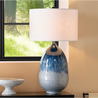 Twilight Blue Ombre Table Lamp