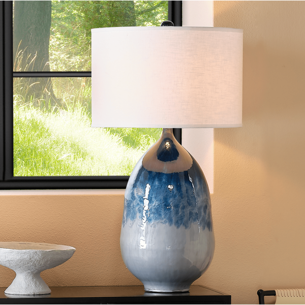 Twilight Blue Ombre Table Lamp