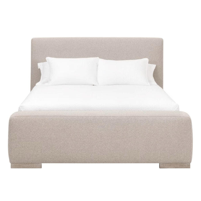 Warner Upholstered Bed Frame | Bone & Brass