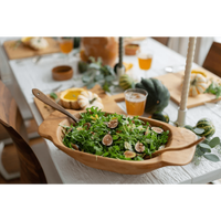 Small Natural Wooden Dough Bowl