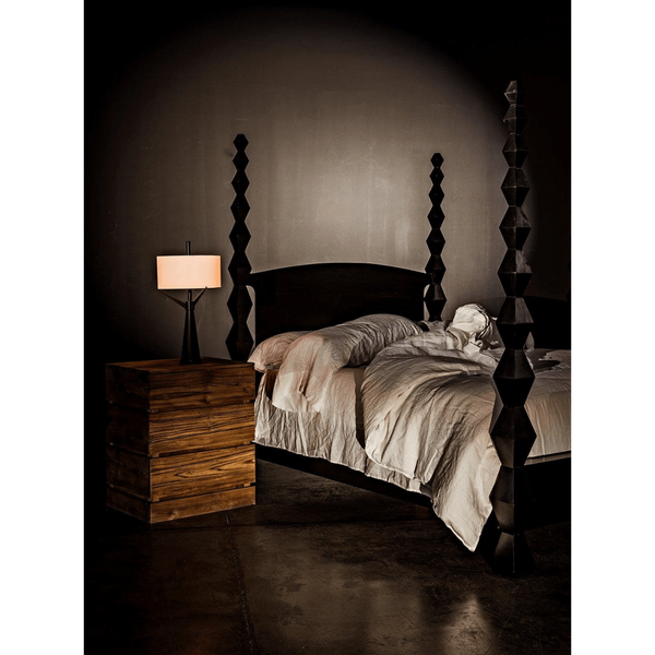 Brancusi Bed Hand Rubbed Black