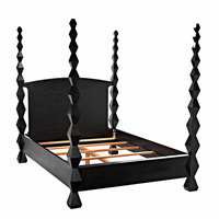 Brancusi Bed Hand Rubbed Black