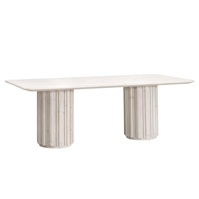 Rachel Pine White Wash Dining Table | Bone & Brass