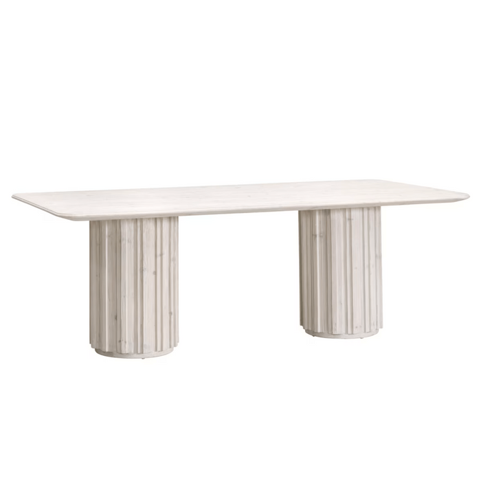 Rachel Pine White Wash Dining Table