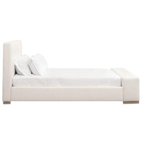 Warren Snow Boucle Bed - Bed Headboard Detail | Bone & Brass