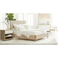 Mia White Wash Rope Bed - Bed Side View | Bone & Brass