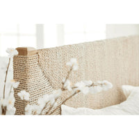 Mia White Wash Rope Bed - Bed Frame Detail | Bone & Brass
