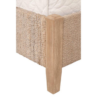 Mia White Wash Rope Bed - Bed Side View | Bone & Brass