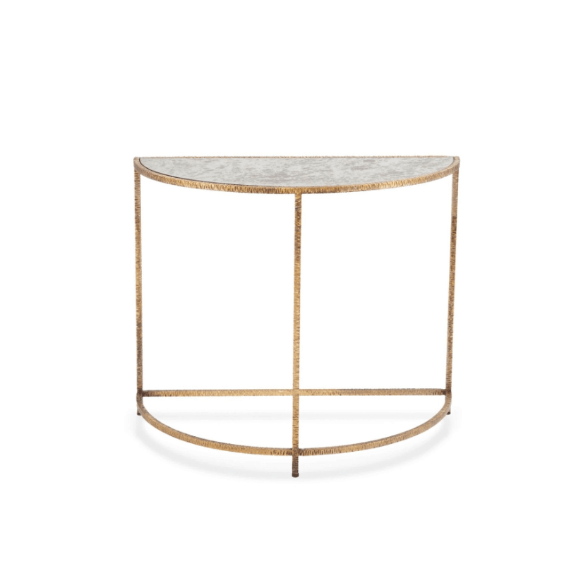 Anastasia Demilune Gold Table