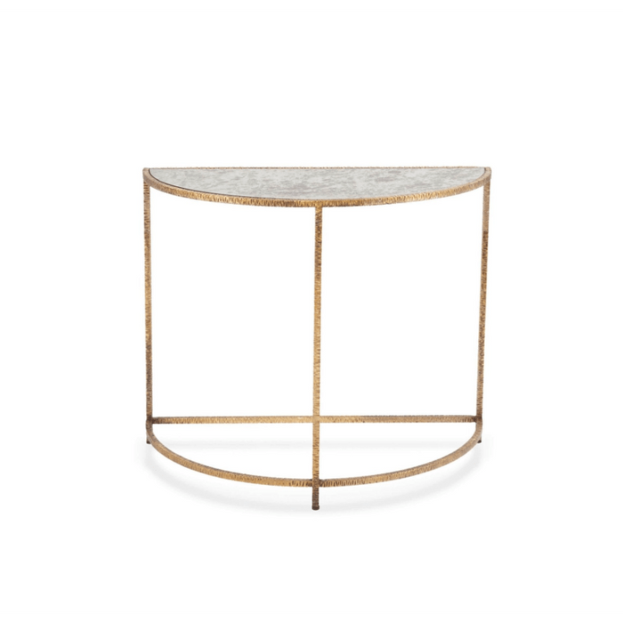 Anastasia Demilune Gold Table