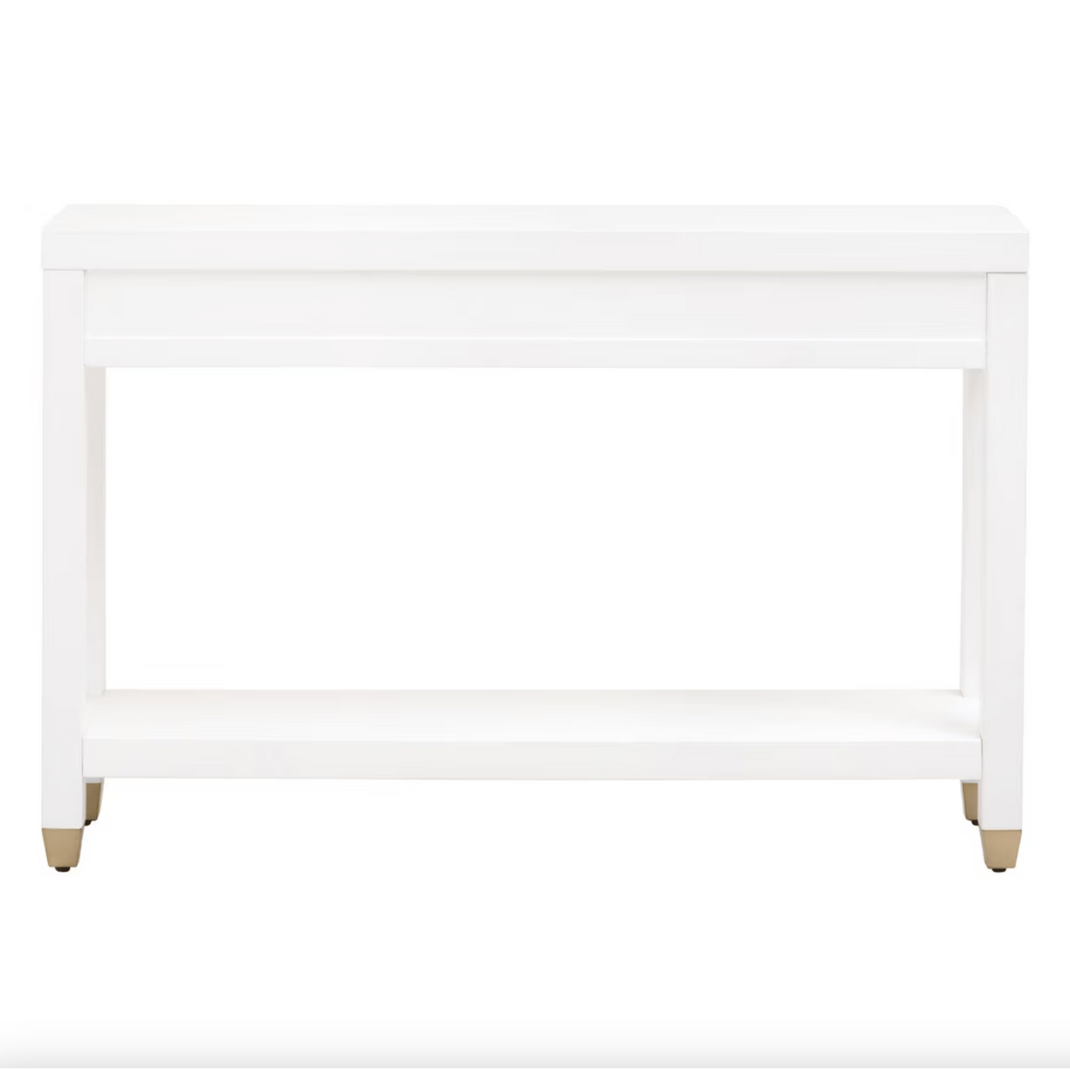 Stella Matte White Narrow Console Table